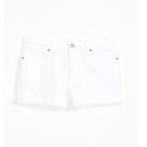 White denim shorts